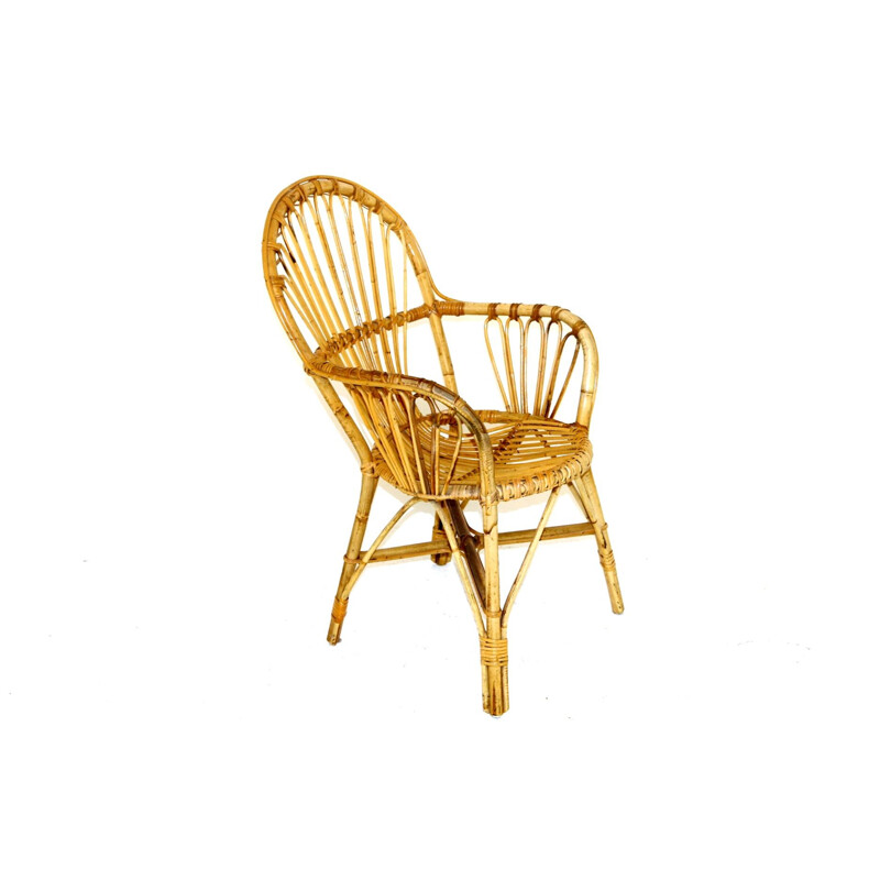 Vintage rattan armchair, Sweden 1960