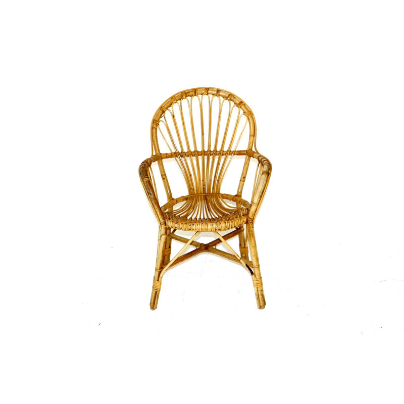 Vintage rattan armchair, Sweden 1960