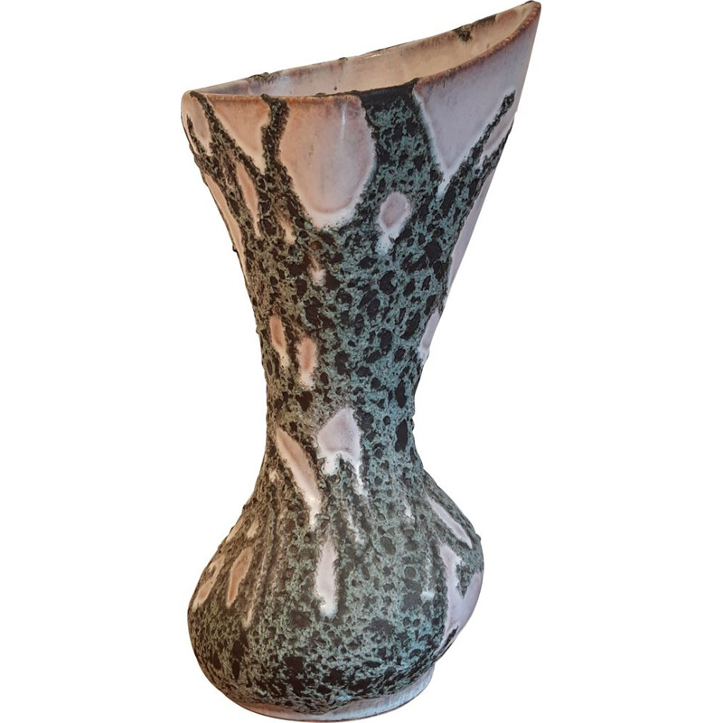 Jarrón de cerámica vintage de Bruno Dose, 1960
