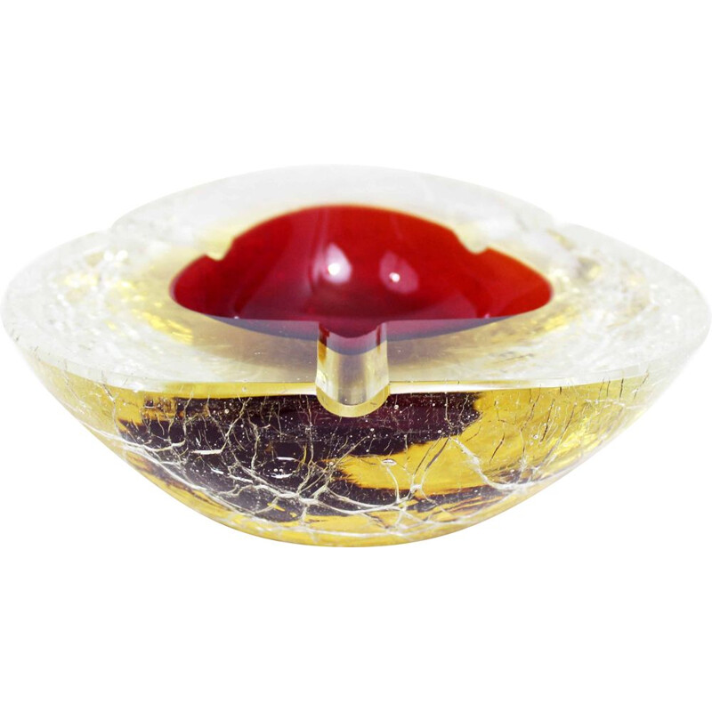 Vintage Murano glazen asbak, 1950