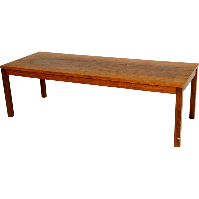 Banc minimaliste vintage en noyer, Suède 1960