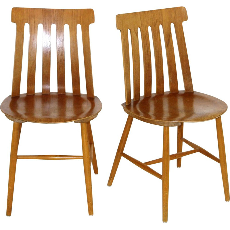 Pair of vintage chairs by Jan Hallberg for Tallåsen, Sweden 1960