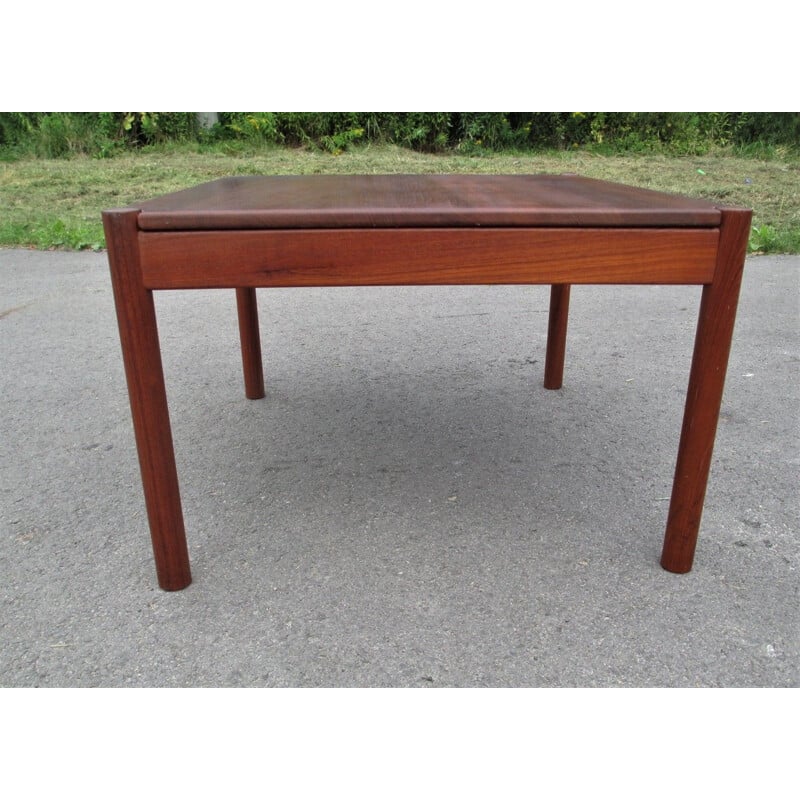 Vintage Couchtisch aus massivem Teakholz für Magnus Olesen, Dänemark 1960