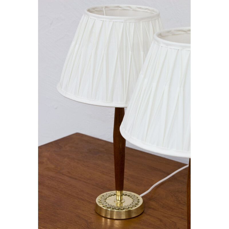 Pair of Swedish vintage table lamps by Hans Bergström for ASEA, 1950s