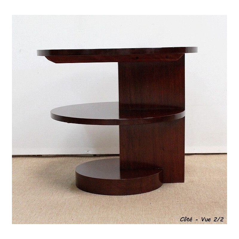 Vintage Art Deco solid mahogany coffee table, 1930