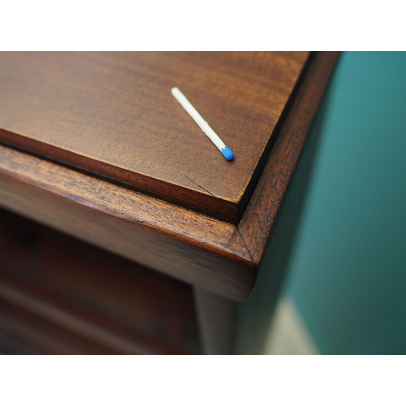 Mahogany vintage bookcase, Denmark 1960s