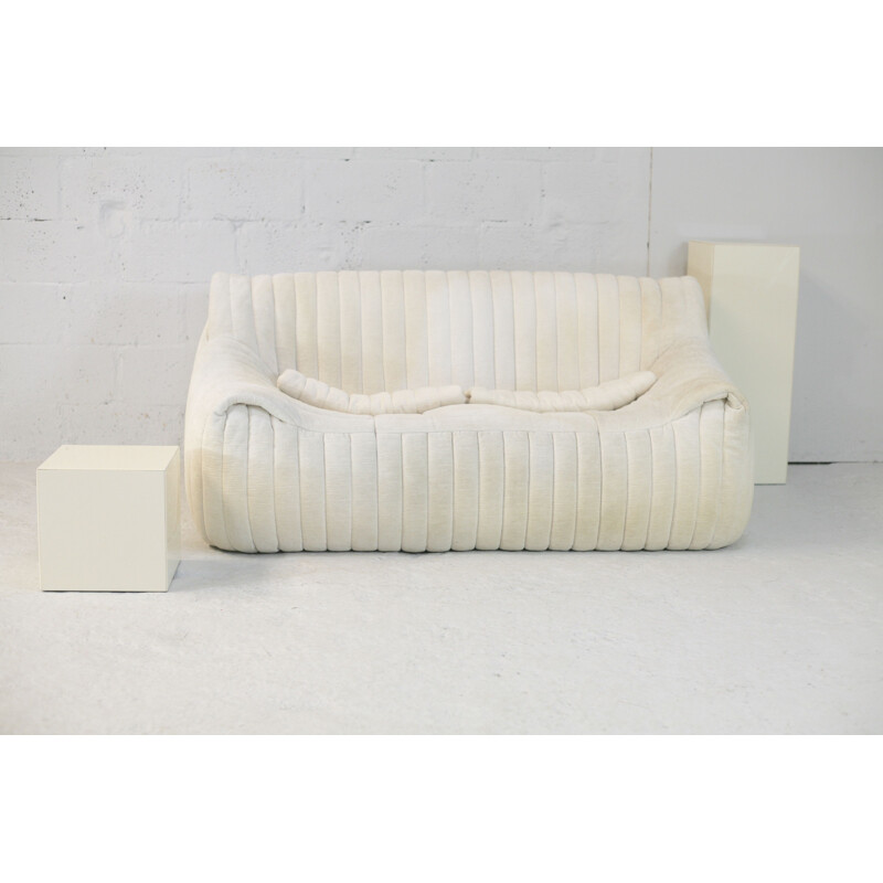 Vintage Sandra sofa in foam and velvet by Annie Hiéronimus for Cinna, France 1975