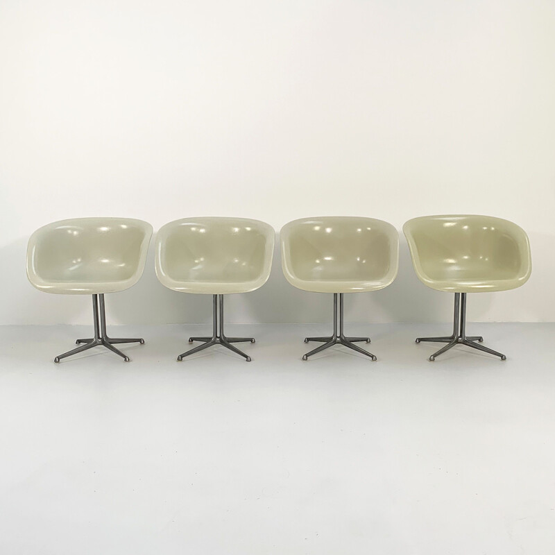 Set of 4 vintage La Fonda armchairs by Charles & Ray Eames for Herman Miller, 1960s