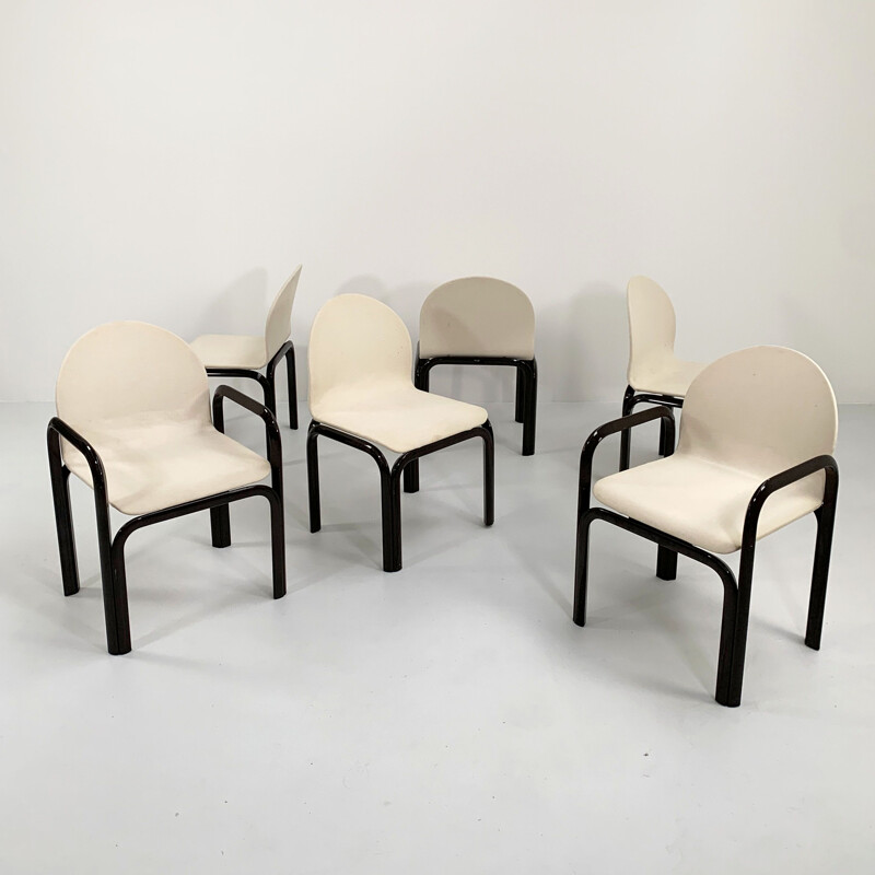 Ensemble de 6 fauteuils vintage Orsay par Gae Aulenti pour Knoll, 1970