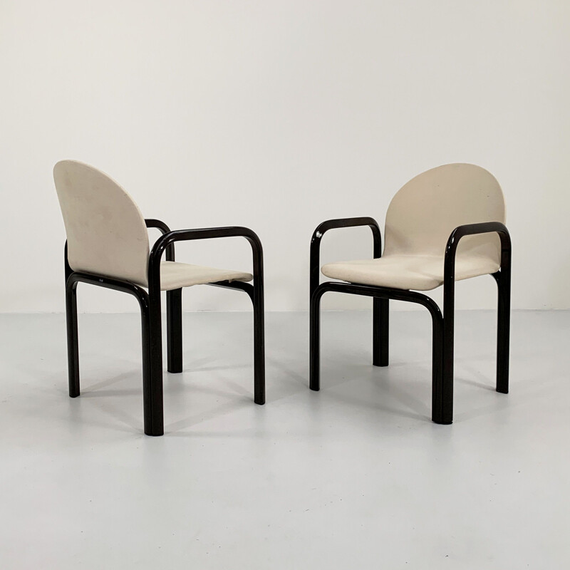 Set of 6 vintage Orsay armchairs by Gae Aulenti for Knoll, 1970s