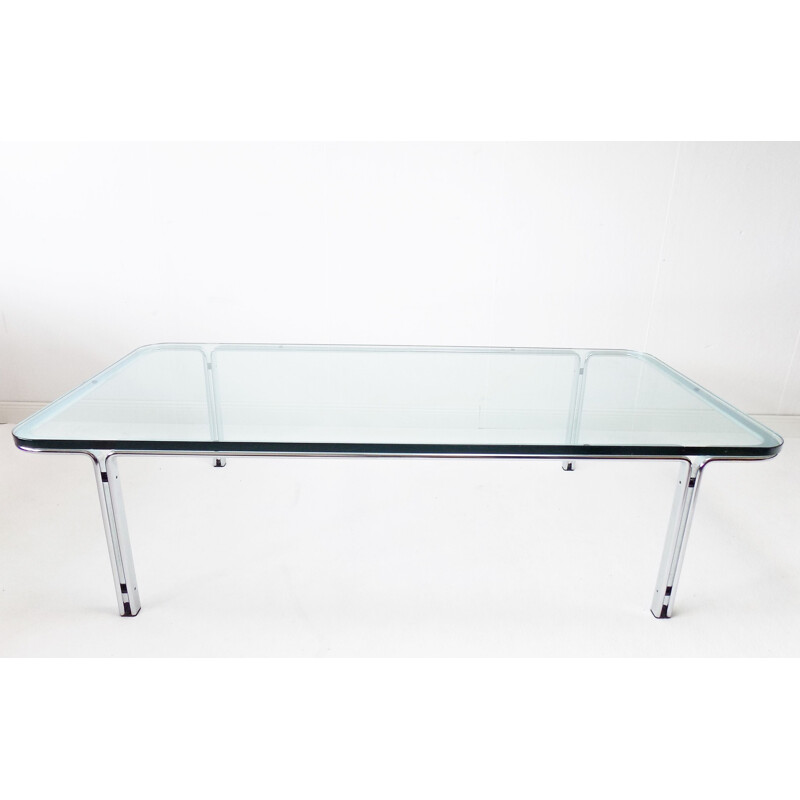 Mid century T112 glass coffee table by Horst Brüning for Kill International, 1960s