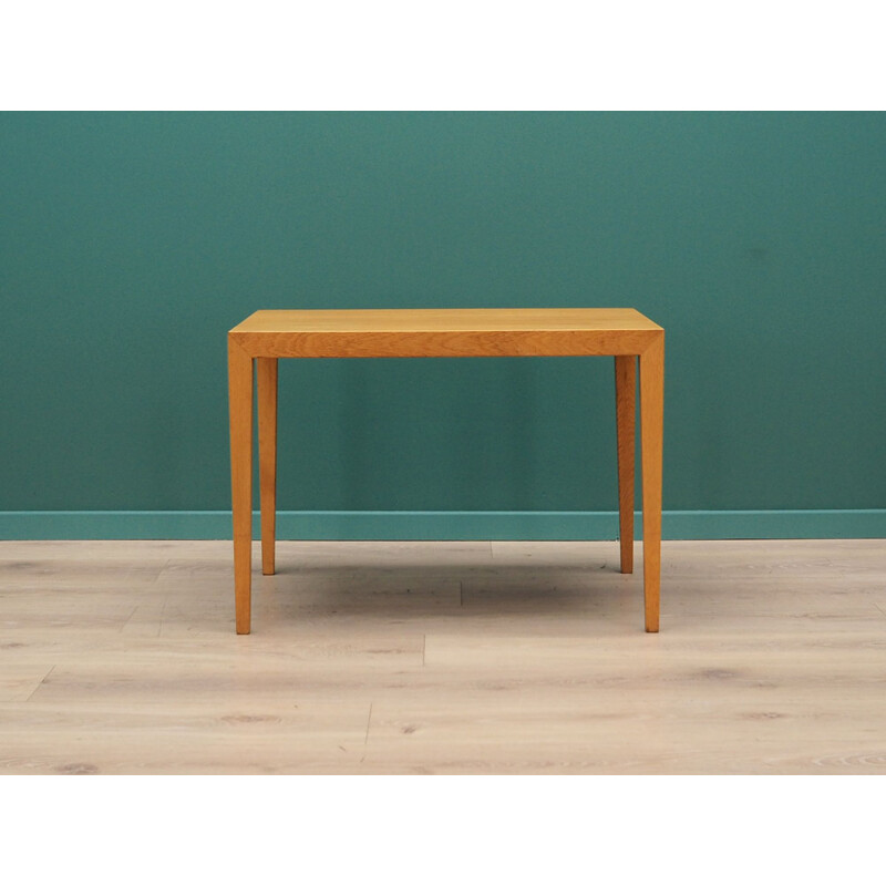 Danish ashwood vintage coffee table by Severin Hansen for Haslev Møbelsnedkeri, 1960s