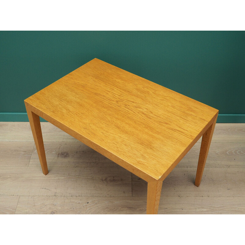Danish ashwood vintage coffee table by Severin Hansen for Haslev Møbelsnedkeri, 1960s