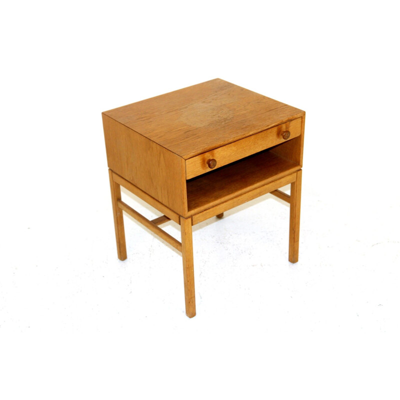 Vintage oakwood "casino" night stand by Engström & Myrstrand for Tingström