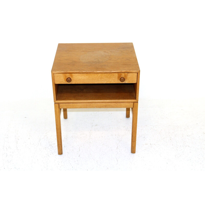 Vintage oakwood "casino" night stand by Engström & Myrstrand for Tingström