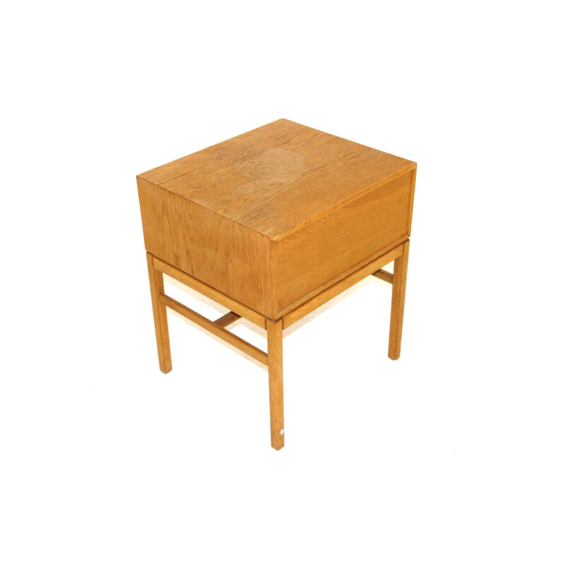 Vintage oakwood "casino" night stand by Engström & Myrstrand for Tingström