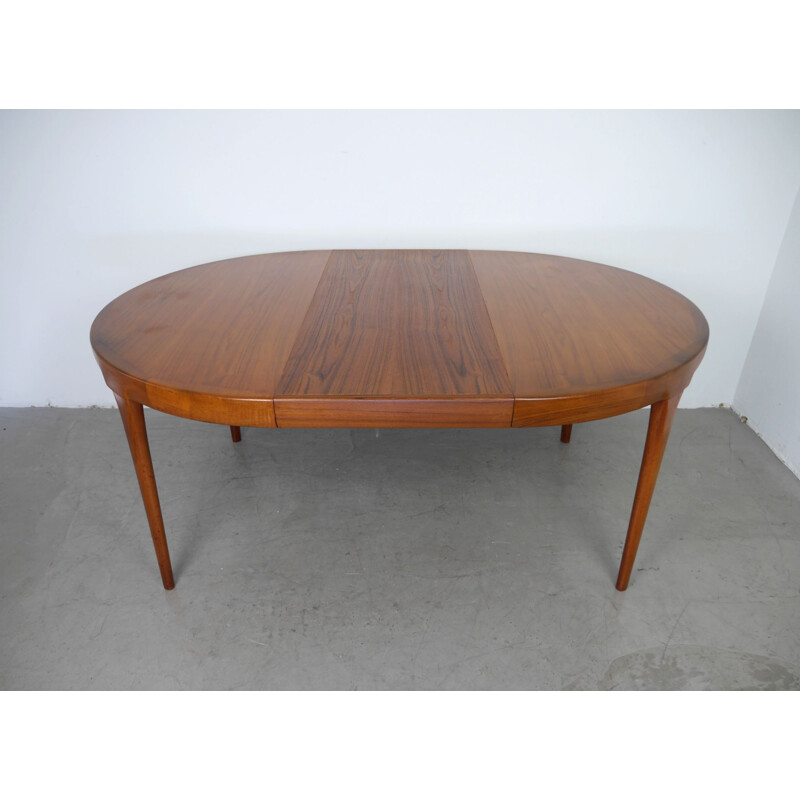 Extendable teak vintage dining table by Ib Kofod-Larsen for Faarup Mobelfabrik, Denmark 1960s