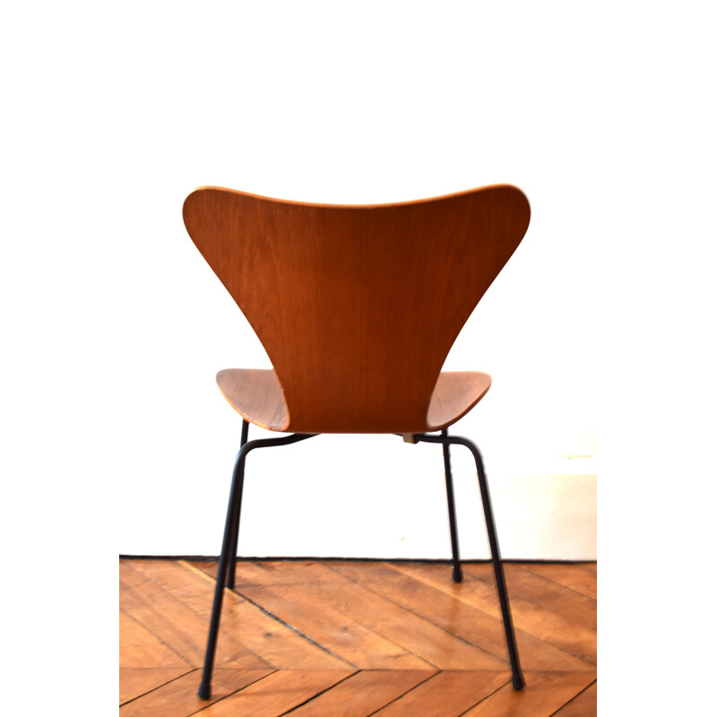 Set of 4 Fritz Hansen "Série 7" chairs, Arne JACOBSEN - 1963