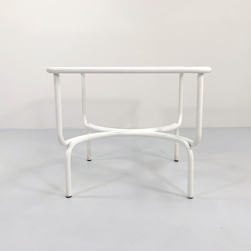 Table de jardin vintage blanche Locus Solus de Gae Aulenti pour Poltronova, 1960