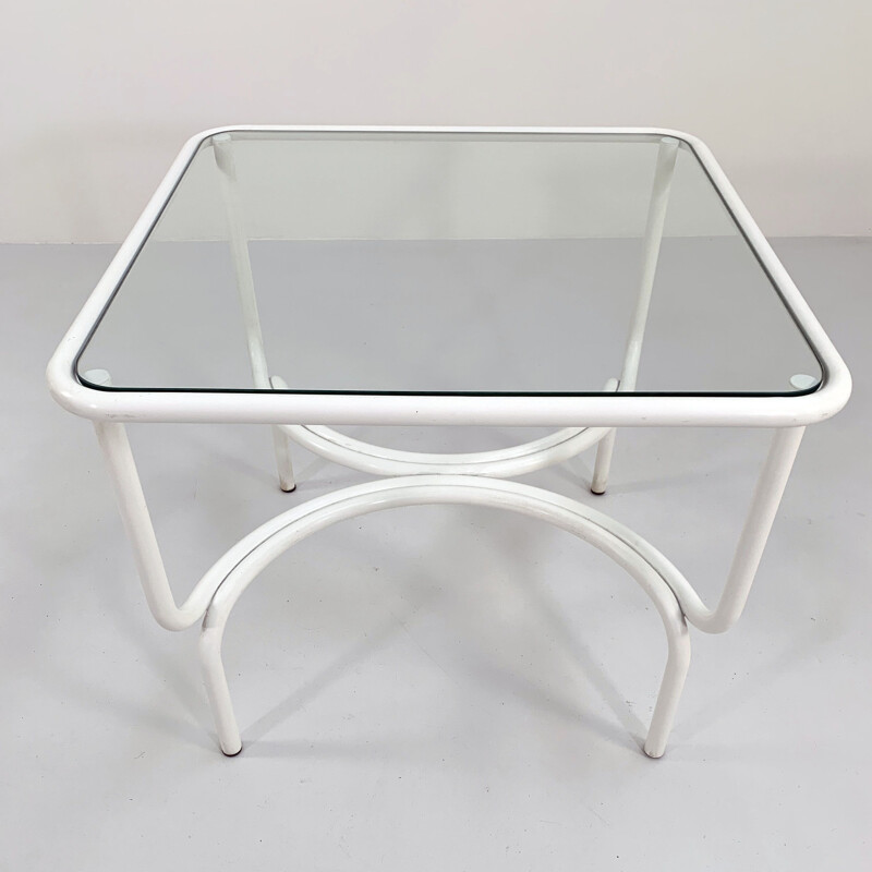 White vintage Locus Solus garden table by Gae Aulenti for Poltronova, 1960s