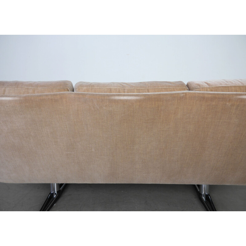 Mid century beige 3-seater sofa, Germany 1960s