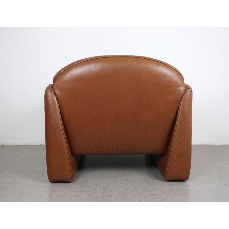 Pair of vintage Octanova leather armchairs by Peter Maly for Cor, Germany 1980s