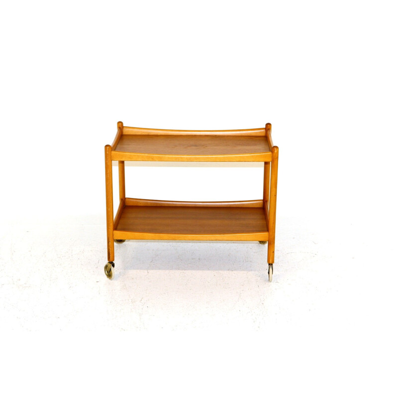 Vintage oak and beech cart by Poul m Volthe for Gemla Diö, 1960