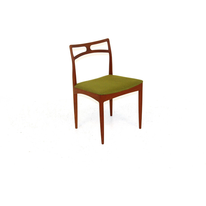 Set of 6 vintage teak chairs model 94 by Johannes Andersen for Linneberg, Denmark 1960