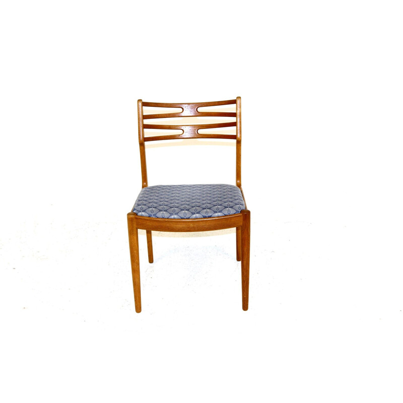 Set of 3 vintage oakwood chairs, Sweden 1960