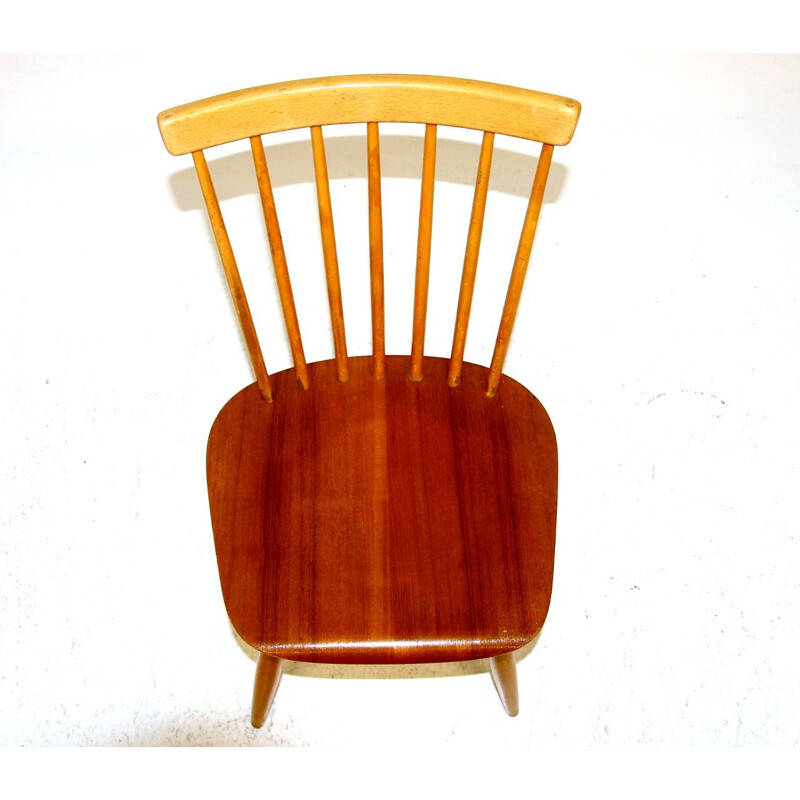 Conjunto de 4 cadeiras de teca vintage para Edbysverken, 1960