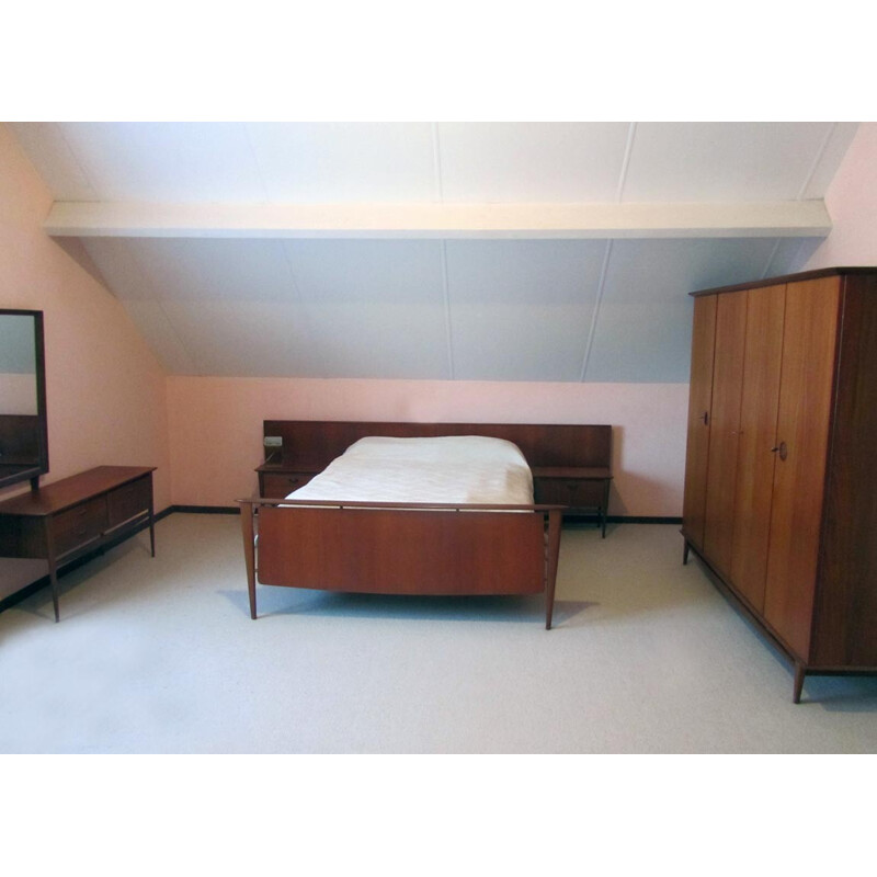Complete Webé bedroom set in teak, Louis van TEEFFELEN - 1960s