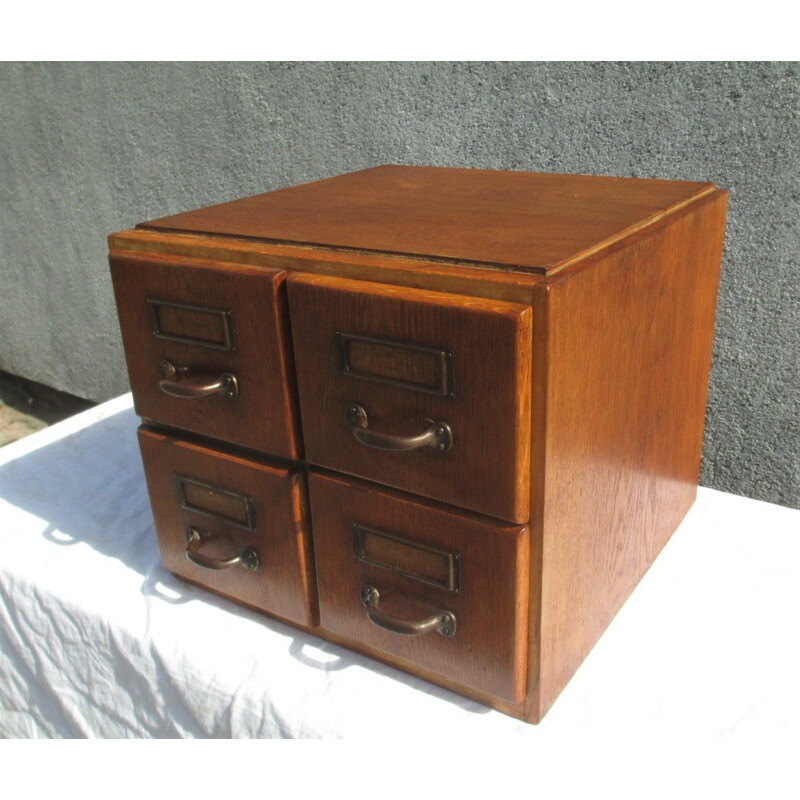 Mid century file cabinet in oakwood, 1930s