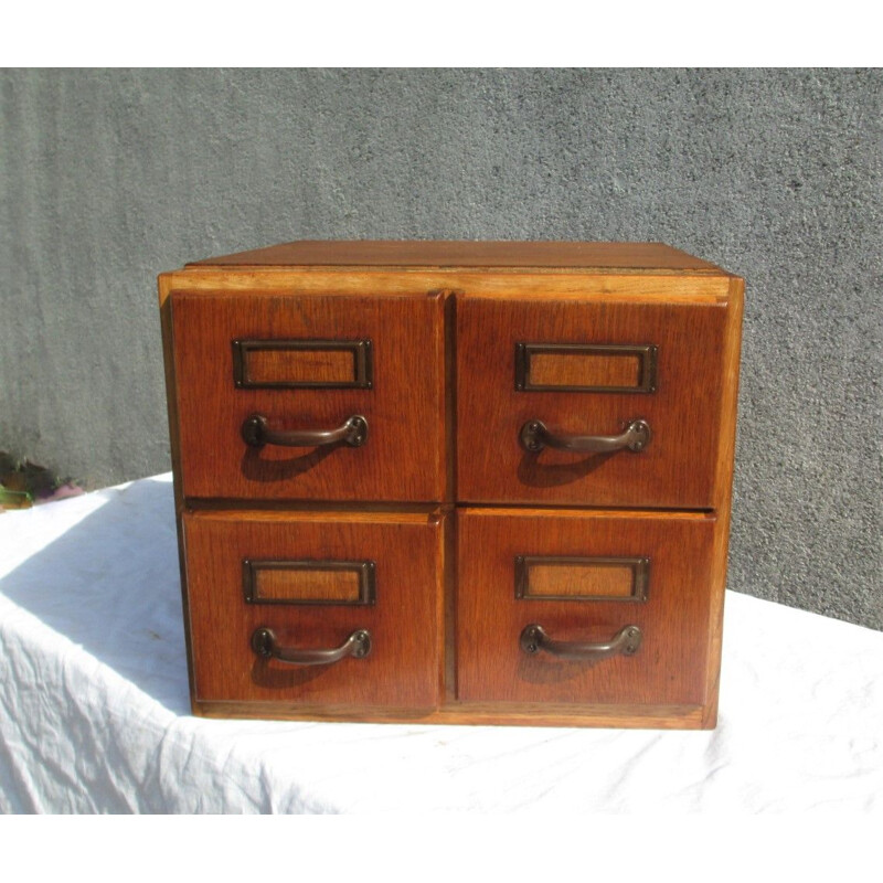 Mid century file cabinet in oakwood, 1930s