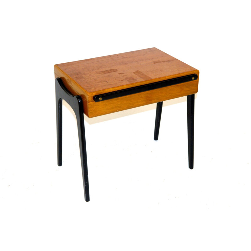 Vintage teak bedside table, Sweden 1960