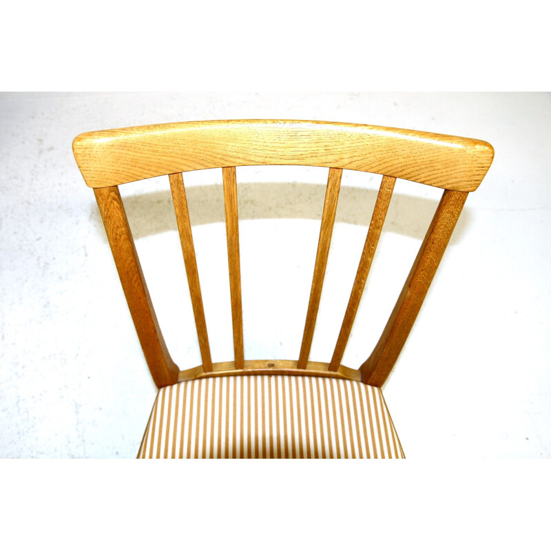 Set van 4 eiken stoelen van Carl Malmsten, Zweden 1970