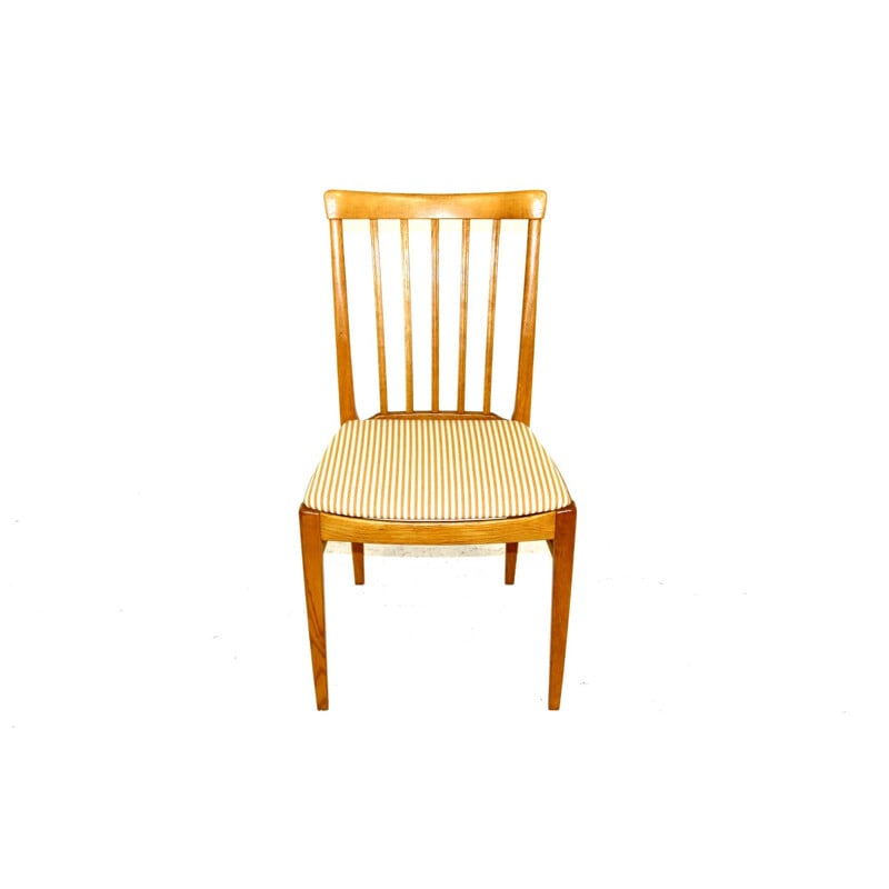 Set of 4 oakwood chairs by Carl Malmsten, Sweden 1970