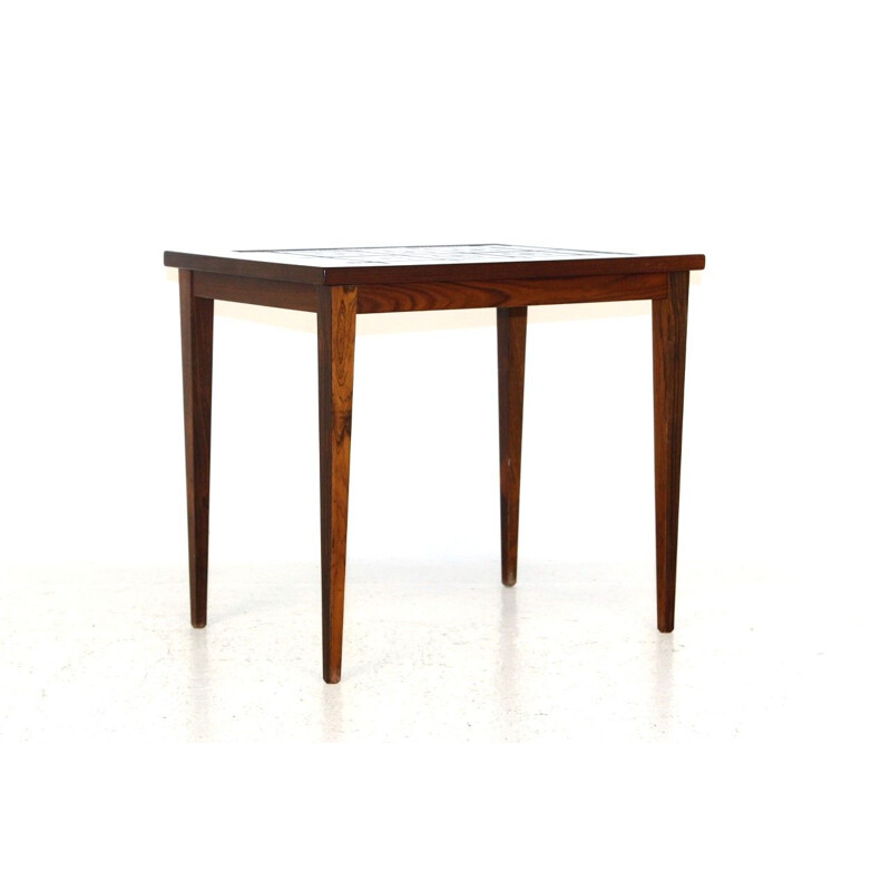 Vintage ceramic and rosewood table, Denmark 1960