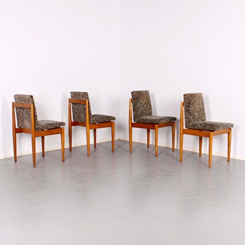 Set van 4 vintage stoelen, 1960