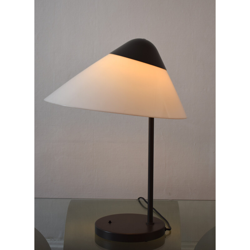 "Opala" lamp in metal and opaline, Hans WEGNER - 1970s