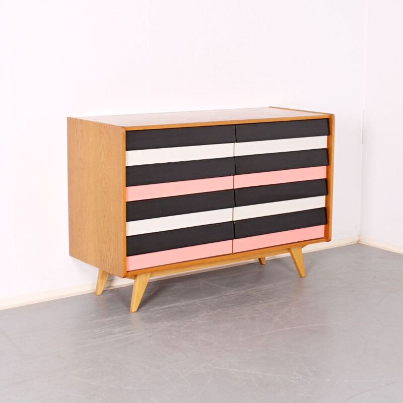 Mid century multicolored chest of drawers by Jiri Jiroutek