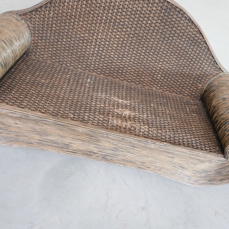Sofá de bambu Vintage, 1960