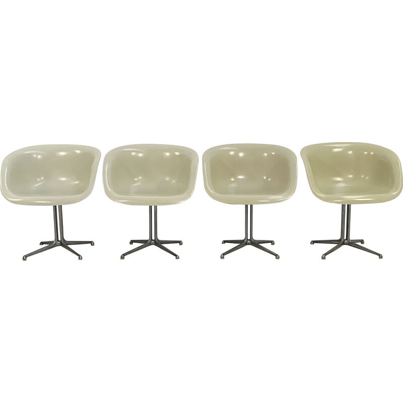 Set of 4 vintage La Fonda armchairs by Charles & Ray Eames for Herman Miller, 1960s