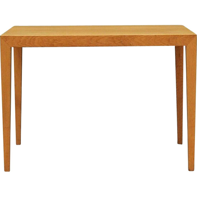 Danish ashwood vintage coffee table by Severin Hansen for Haslev Møbelsnedkeri, 1960s