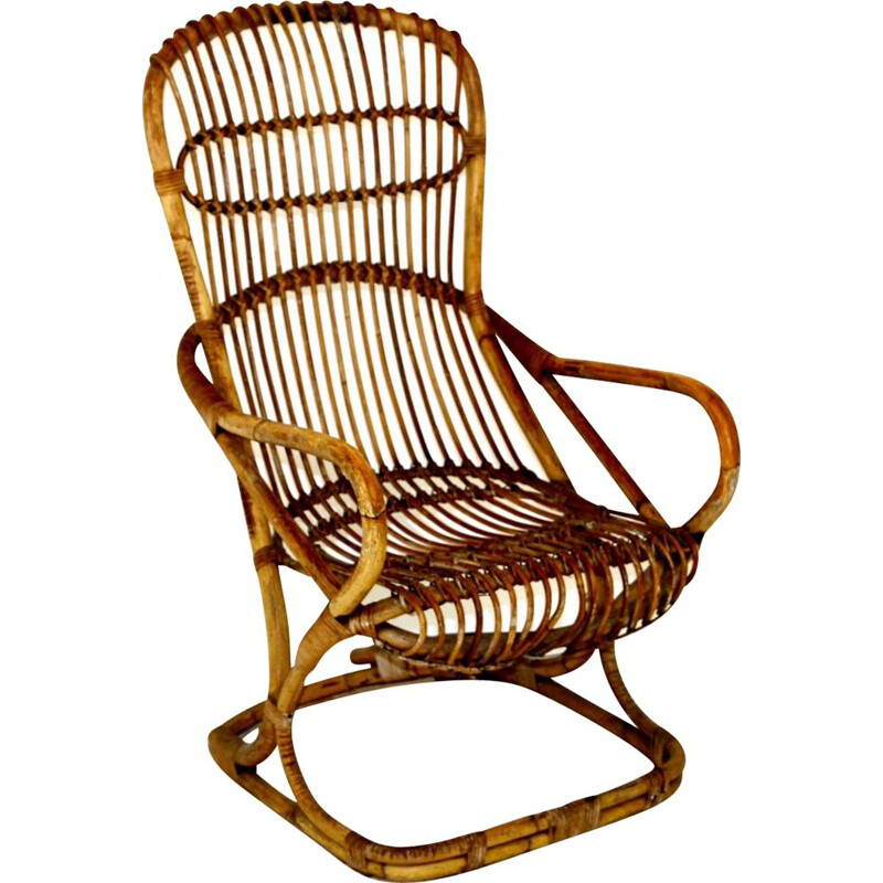 Vintage rattan armchair, Sweden 1960