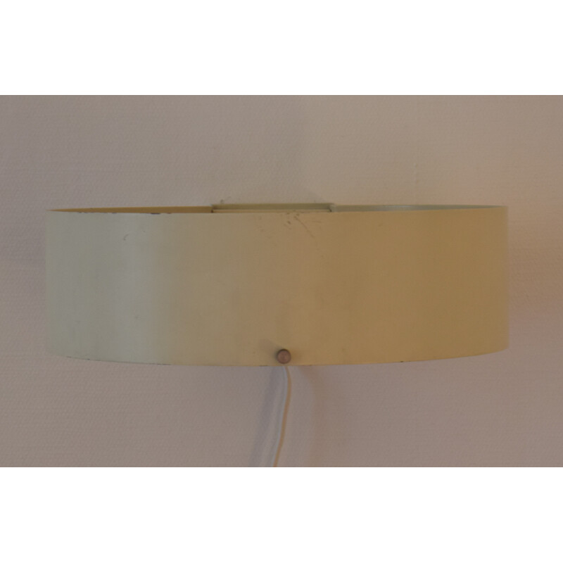 Stilnovo white lacquered metal wall lamp, Bruno GATTA - 1950s