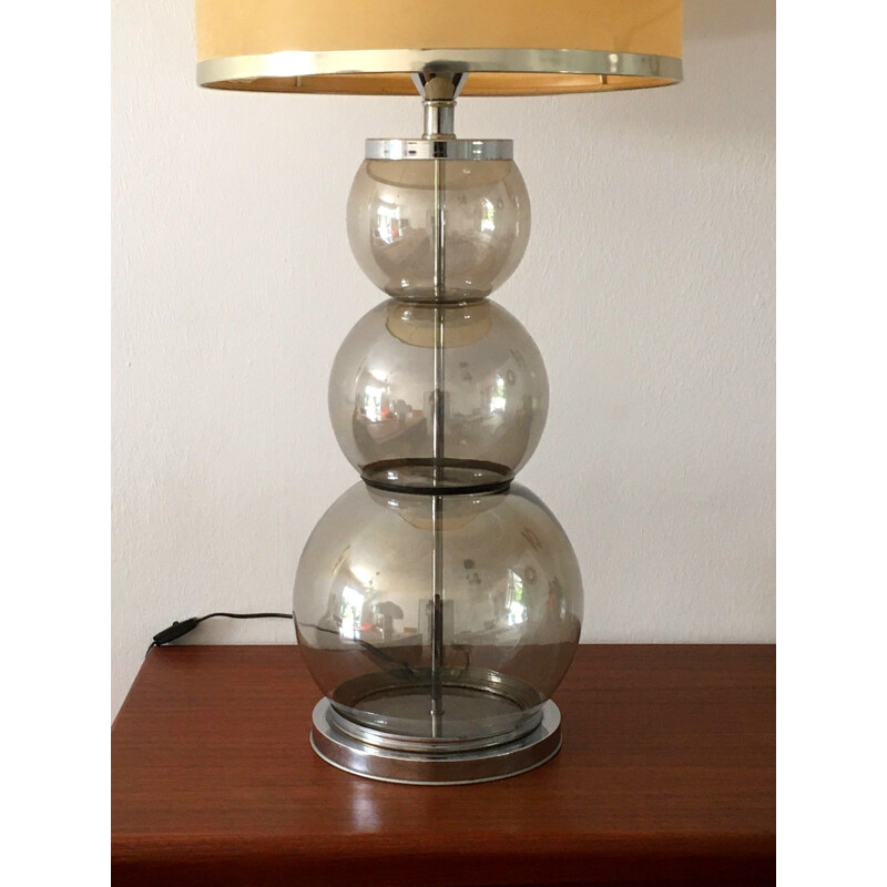 Vintage-Lampe aus Glas XXL, 1970
