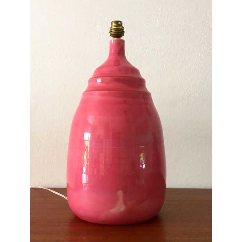 Vintage ceramic lamp by B. Pichon, 1970