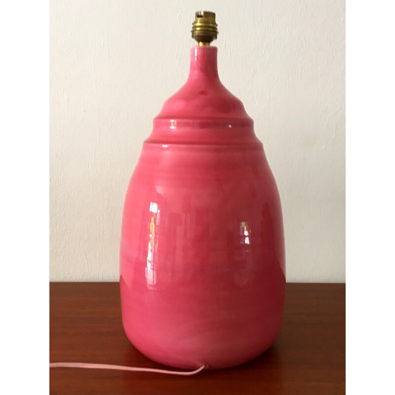 Vintage ceramic lamp by B. Pichon, 1970
