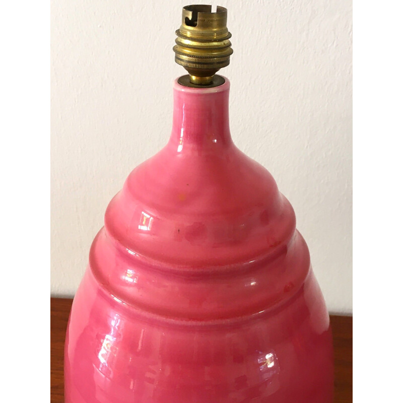 Vintage ceramic lamp by B. Pichon, 1970