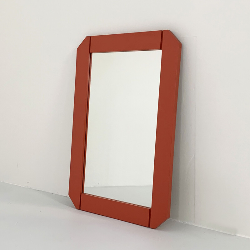 Coral vintage wall mirror by Ettore Sottsass for Poltronova, 1960s